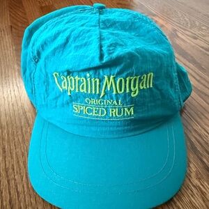 Vintage Captain Morgan Teal Hat